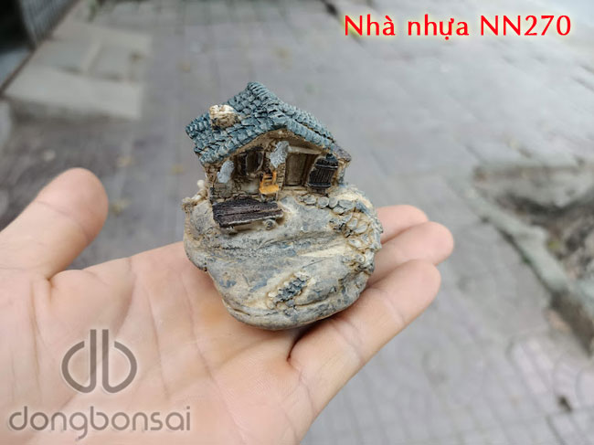 Nhà đá mini trang trí tiểu cảnh bonsai NN270